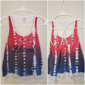 "Blessed" Patriotic Top